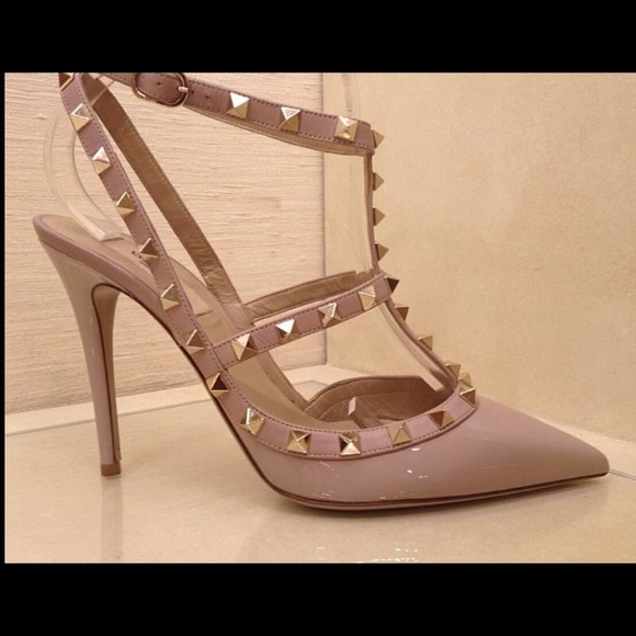 Valentino Rockstud Leather Slingbacks T.100 - Picture 2 of 8